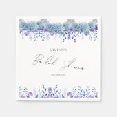 Serviette En Papier Échantillon de Jardin Floral Violet pour Fête de M (Devant)