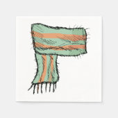 Serviette En Papier Echarpe Croquis Papier de mode serviettes (Devant)