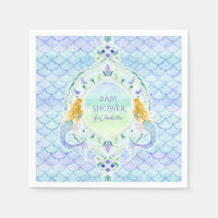 Echelle de poisson moderne Baby shower de sirène a