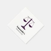 Serviette En Papier Échelles de Justice Services Juridiques Symbole de (Coin)