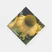 Serviette En Papier Echinacea Joyeux anniversaire (Coin)