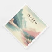 Serviette En Papier Echos doux des montagnes (Coin)