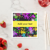 Serviette En Papier Éclaboussure de peinture néon, paintball, personna (En situation)