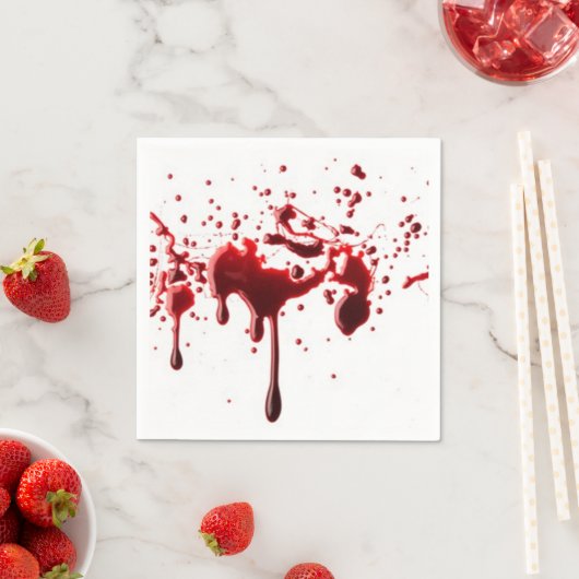 Serviette En Papier éclaboussure de sang troisième (En situation)