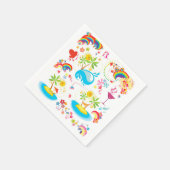 Serviette En Papier Éclaboussure estivale (Coin)