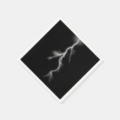 Serviette En Papier Éclair contre ciel sombre (Coin)