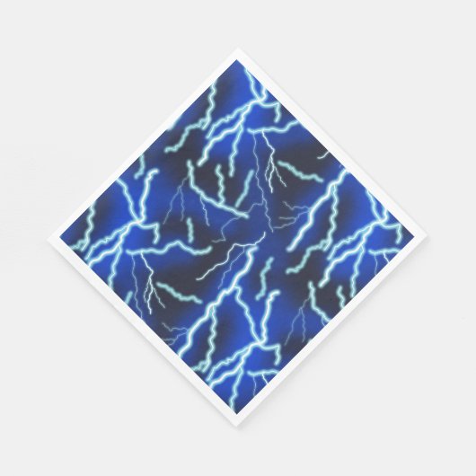 Serviette En Papier Éclair Électricité Tonnerre Ciel nocturne (Coin)