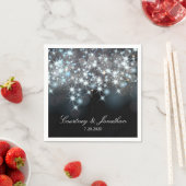 Serviette En Papier Éclairage brillant Élégant Mariage glamour (En situation)