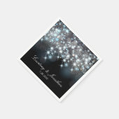 Serviette En Papier Éclairage brillant Élégant Mariage glamour (Coin)