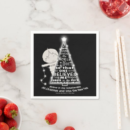 Serviette En Papier Éclairage de l'arbre (En situation)