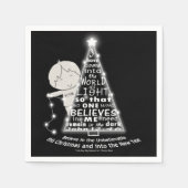 Serviette En Papier Éclairage de l'arbre (Devant)