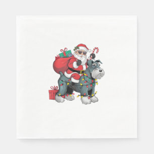 Serviette En Papier Éclairage de Noël Père Noël équitation Giant Schna