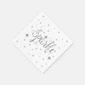 Serviette En Papier Éclats d'argent (Coin)