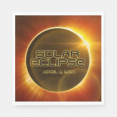 Serviette En Papier Éclipse solaire (Devant)