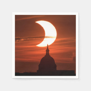 Serviette En Papier Éclipse solaire 2021