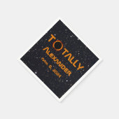Serviette En Papier Éclipse Solaire 2024 Totalement Personnelle (Coin)