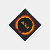 Serviette En Papier Éclipse solaire annuelle 2023 (Coin)