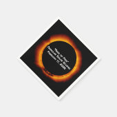 Serviette En Papier Éclipse solaire annulaire de 2026 (Coin)