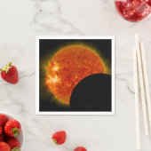 Serviette En Papier Éclipse solaire en cours (En situation)