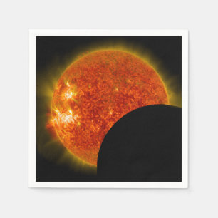Serviette En Papier Éclipse solaire en cours