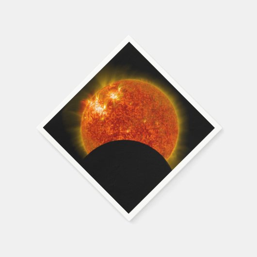 Serviette En Papier Éclipse solaire en cours (Coin)