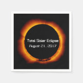 Serviette En Papier Éclipse solaire totale 2017 (Devant)