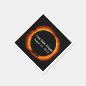 Serviette En Papier Éclipse solaire totale 2017 (Coin)