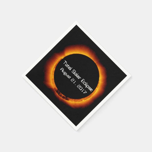 Serviette En Papier Éclipse solaire totale 2017 (Coin)
