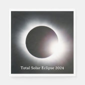 Serviette En Papier Éclipse solaire totale 2024 (Devant)