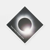 Serviette En Papier Éclipse solaire totale 2024 (Coin)