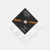 Serviette En Papier Éclipse solaire totale 2024 (Coin)