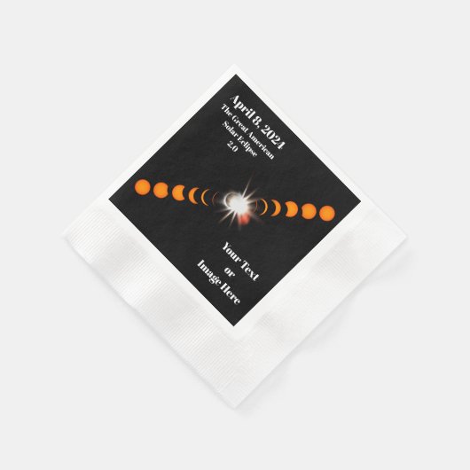 Serviette En Papier Éclipse solaire totale 2024 (Coin)