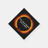 Serviette En Papier Éclipse solaire totale 2024 (Coin)