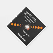 Serviette En Papier Éclipse solaire totale 2024 (Coin)