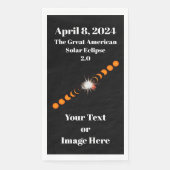 Serviette En Papier Éclipse solaire totale 2024 (Devant)