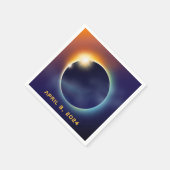 Serviette En Papier Éclipse solaire totale | Astronomy Star Party (Coin)