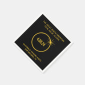 Serviette En Papier Éclipse solaire totale en Amérique du Nord 04.08.2 (Coin)