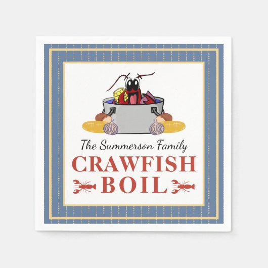 Serviette En Papier Éclosion Été Fruits de mer Fête Barbecue (Devant)