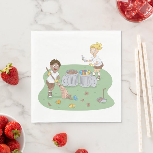 Serviette En Papier Eco-Friendly Kids Cleaning Camping Recyclage (En situation)