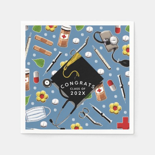 Serviette En Papier École de soins infirmiers serviettes (Devant)