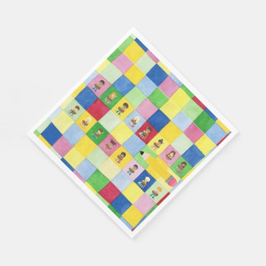 Serviette En Papier École primaire classe Enfants Teacher Party (Coin)