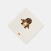 Serviette En Papier Écorce brun blanc mignon drôle (Coin)