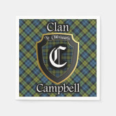 Serviette En Papier écossais Campbell Tartan Napkin (Devant)