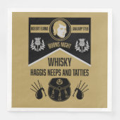 Serviette En Papier Ecosse Burns Night (Devant)