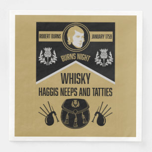Serviette En Papier Ecosse Burns Night