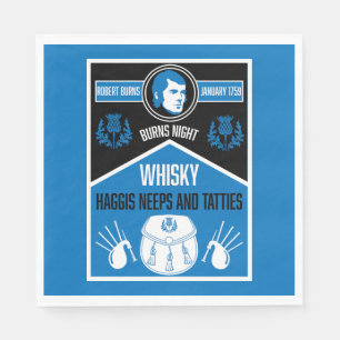 Serviette En Papier Ecosse Burns Night