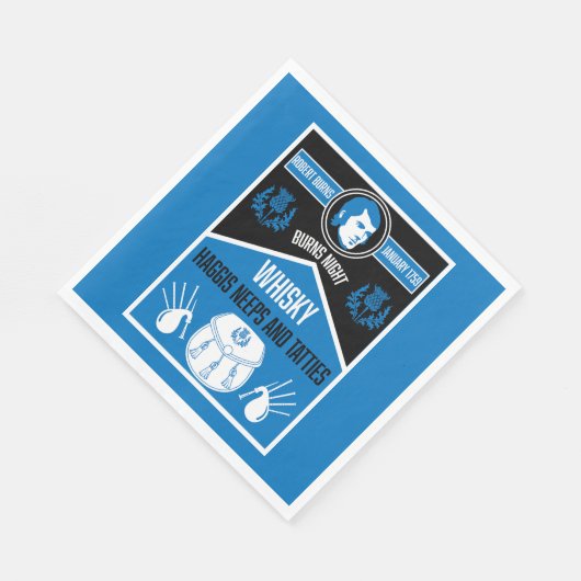 Serviette En Papier Ecosse Burns Night (Coin)