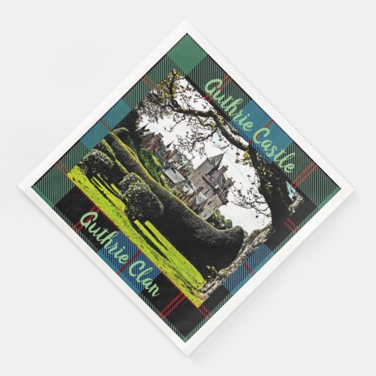 Serviette En Papier Ecosse's Guthrie Castle-Guthrie Clan Fun Napkins (Coin)