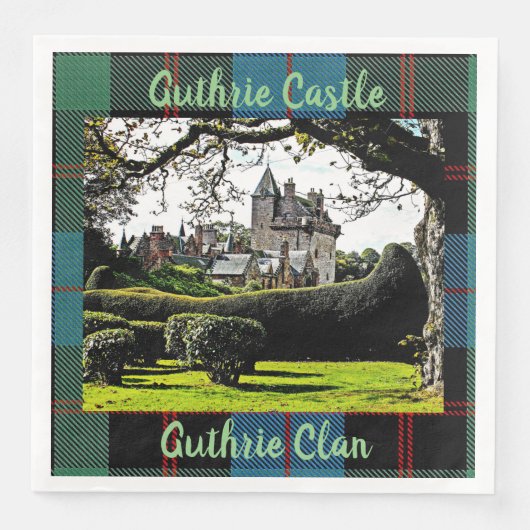 Serviette En Papier Ecosse's Guthrie Castle-Guthrie Clan Fun Napkins (Devant)