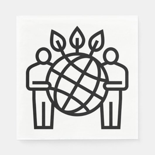 Serviette En Papier Écosystème planétaire (Devant)